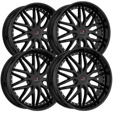 4 Cavallo Clv-46 22x9.5 6x1356x5.5 25mm Gloss Black Wheels Rims 22 Inch