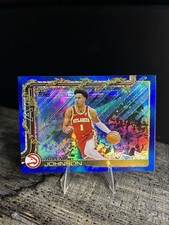2025 Topps - Holiday - Jalen Johnson #H52 - Base - Blue Metallic Glitter - MINT