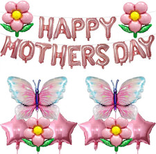 Mother's Day Balloon and Banner Set for Party Decorations