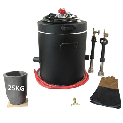 25KG Large Dual Propane Gas Metal Melting Furnace Kit - 2642°F