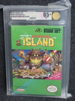 NES Nintendo ADVENTURE ISLAND New VGA 85+ Factory Sealed WATA Game CGC