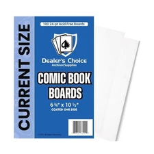 Gemini Comic Book Boards | 24-pt Acid-Free, Coated One Side, Buffered with 3%...
