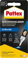 Pattex Sekundenkleber Ultra Gel Kraftkleber Wasserresistent Tube 3G