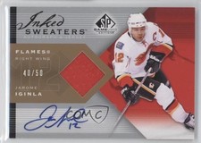 2007 SP Game Used Edition Inked Sweaters 40/50 Jarome Iginla #IS-JI Auto HOF 0i5