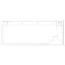 Glorious PC Gaming Race GLO-ACC-P75-TF-EW Keyboard Top Frame Aluminum White