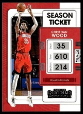 2021-22 Panini Contenders Game Ticket Christian Wood Houston Rockets #80