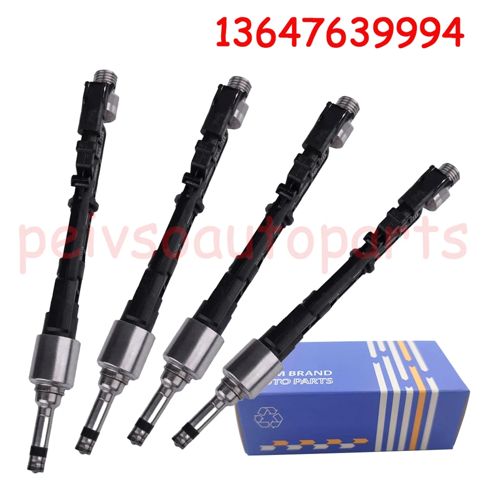 Inyector de combustible para BMW 228i 320i 328i 528i X1 X3 Z4 2,0 L 2012-2014 13647639994 4X Foto 3 de 4