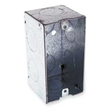 Raco 674 Electrical Box, 16.5 Cu In, Handy Box Type, 1 Gang, Galvanized Zinc,