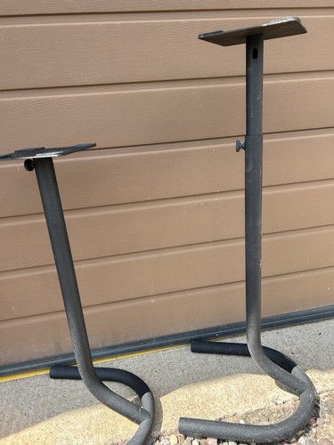 Hifi Speaker Stands 60cm Pair Black approx. 3Kg each. - Picture 2 of 2