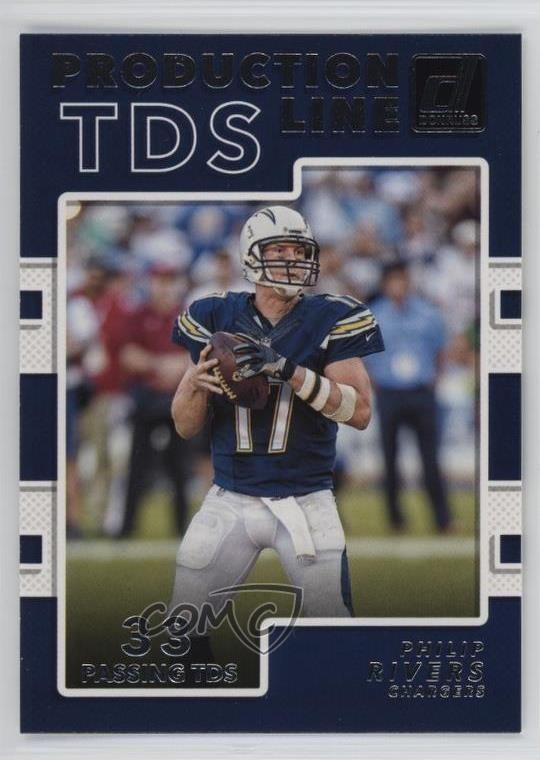 2017 Panini Donruss Production Lines Touchdowns Philip Rivers #4 m1u