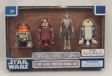 Disney Star Wars Ahsoka Droid Factory Figures 4 Pack C1-10P RD-3 C4-R4C Huyang