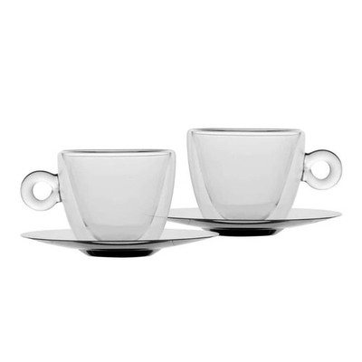 2er Set Duos Mehrzweck-Thermobecher 30 cl Glas - Luigi Bormioli - Frühstücksbar