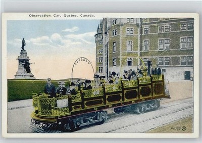 12002617 - Quebec - Observation Car - Strassenbahn ca 1910 AK Kanada