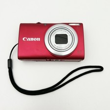 Canon PowerShot A4000 IS 16,0 megapixel fotocamera digitale compatta rossa con batteria