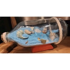 Scene in Bottle Beach Sea Shells Beach Life Glass Sealed with Cork