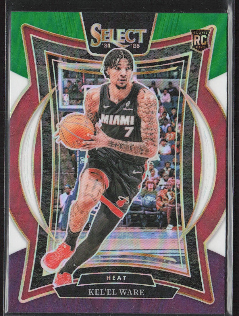 2024-25 Panini Select #66 Kel'el Ware Green White Purple Prizm