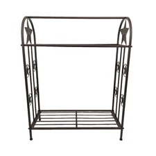 Rustic Western Metal Quilt Rack – Free-Standing with Star Design
