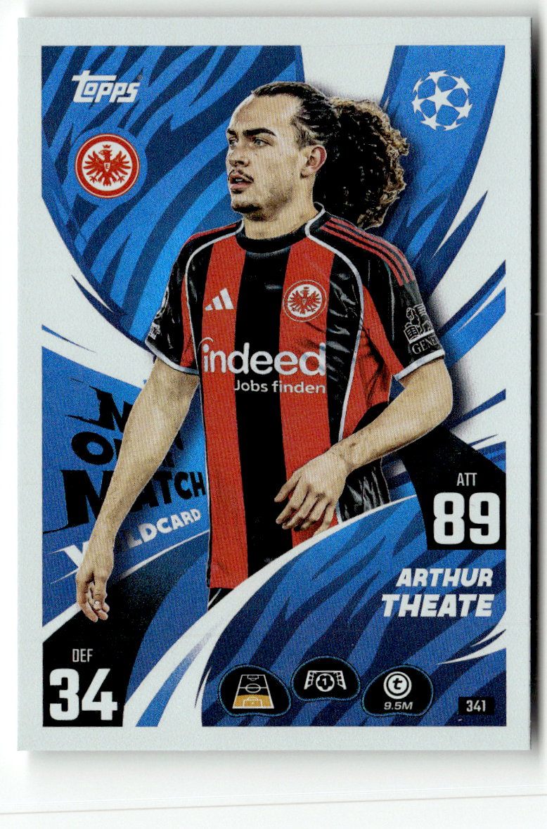 Topps Match Attax CL 2025-26 No. 341 Arthur Theate Man of the