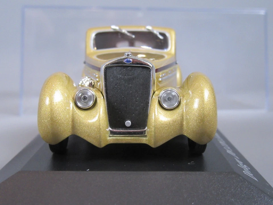 D808 ixo altaya Delage D8 120 Letourneur & Marchand 1939 Gold 1:43 +Box - Image 3 of 4