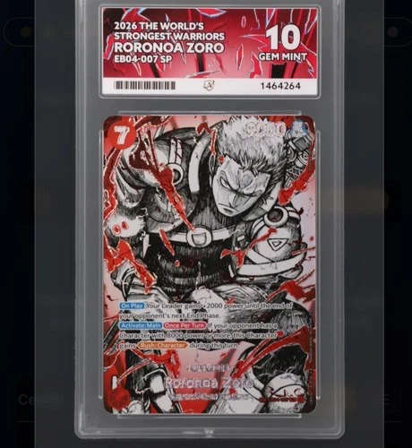 ACE 10 Roronoa Zoro EB04-007 SP The World's Strongest Warriors 2026 - Gem Mint