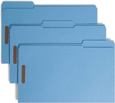 New 3 PACK Smead Fastener File Folder 2 Faste...