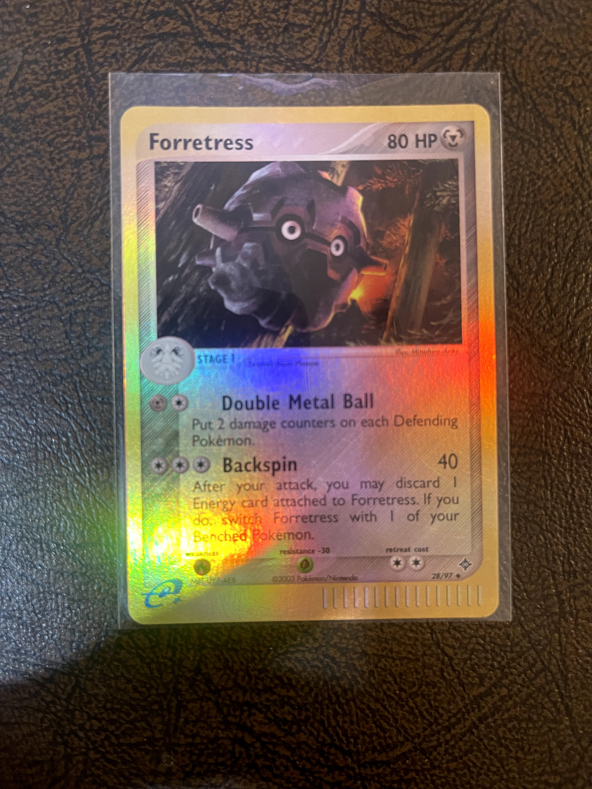 Pokemon TCG Forretress 28/97 Dragon Reverse NM