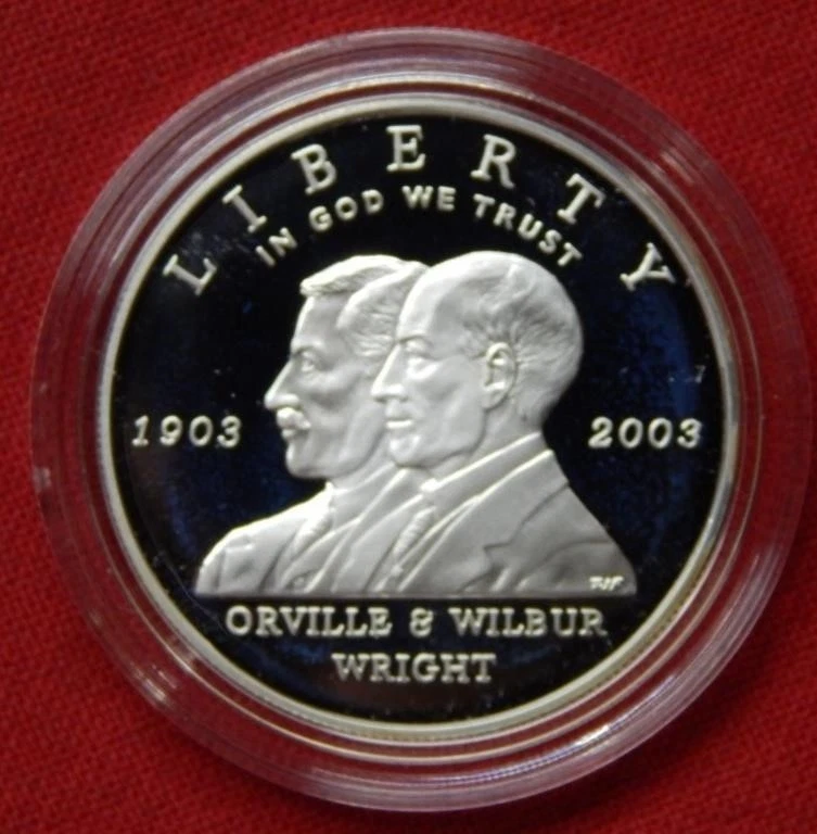 2003 First Flight Centennial Commorative Silver Dollar $1 ~ Free USA Shipping - Image 2 of 4