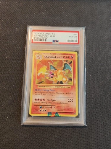 Pokémon XY Evolutions Charizard Holo 11/108 PSA 8