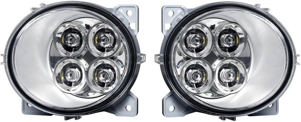 Set 2x Led Drl Fog 24v E4 Lights For Scania Series P G R T 2004 - 2016 L R