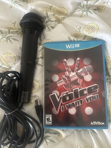 The Voice I Want You ( Nintendo Wii U ) Game And Microphone. Disk Only