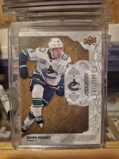Quinn Hughes RC /299 2019-20 Engrained Hockey Oak Rookie Vancouver Canucks #86