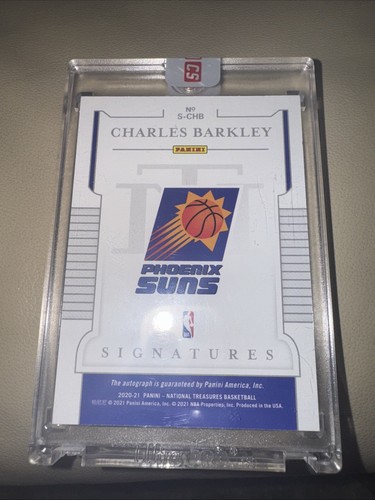2020-21 National Treasures Charles Barkley Signature Auto /25 SSP Encased Sealed - Picture 4 of 6