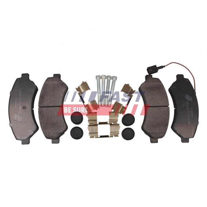 Plaquette de frein avant Citroën Jumper 1607878980 kit freinage essieu avant 1611839280