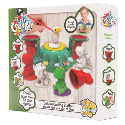Lets Create Gipsguss & Malstation 3D Dinosaurier