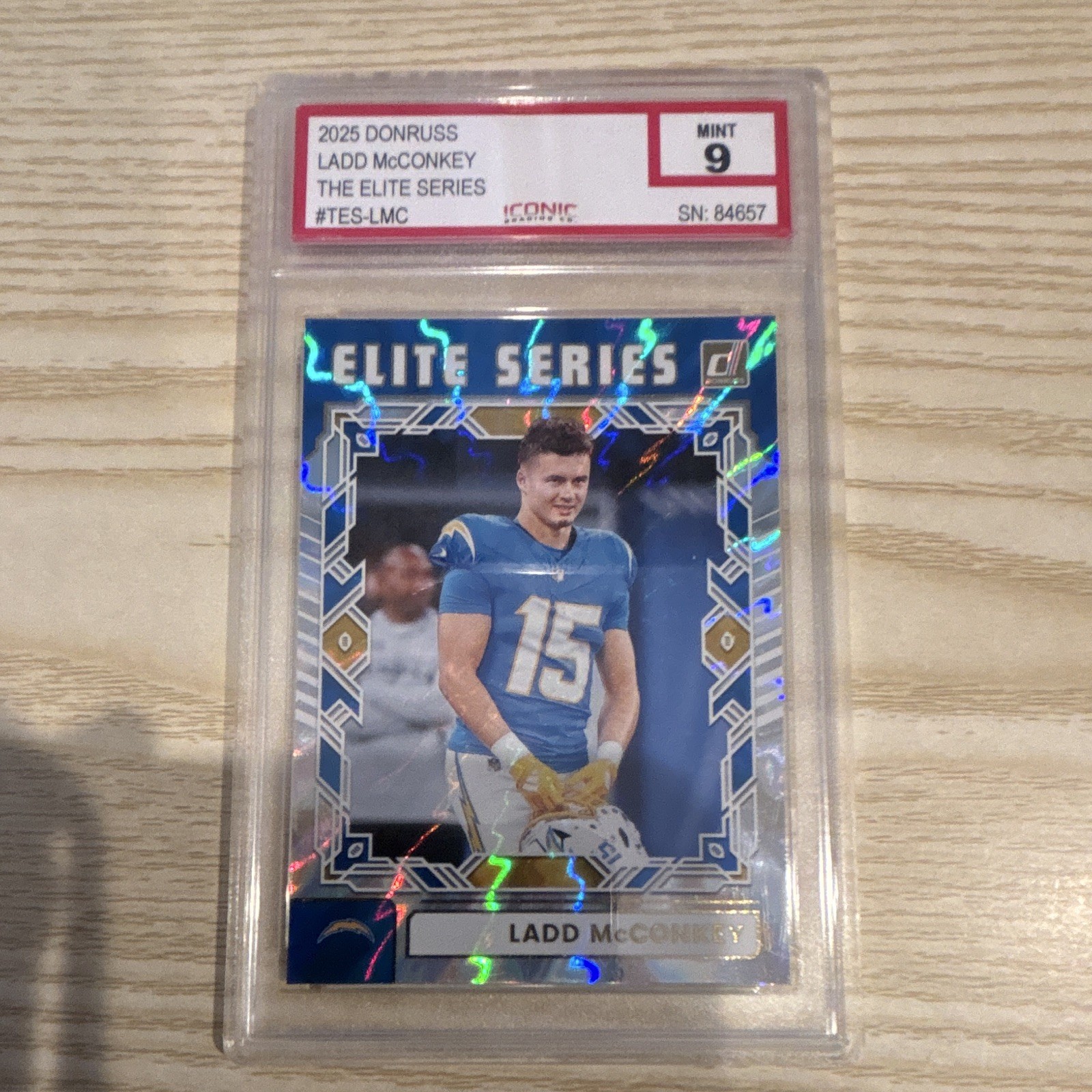 Panini 2025 Donruss Ladd McConkey TES-LMC The Elite Series Chargers Insert
