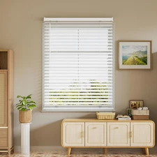 Window Blinds,  2'' Cordless Blind for Indoor Windows, 35" W X 64" H Mini Blinds
