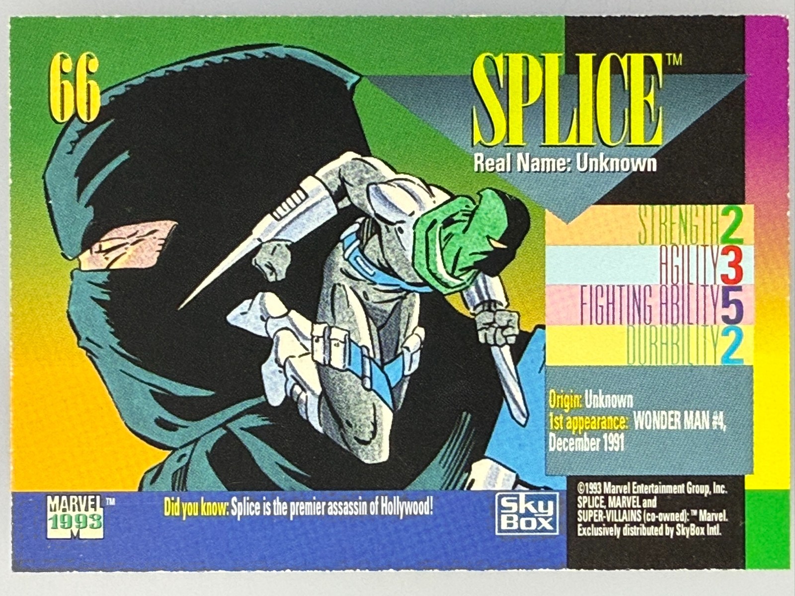 1993 SkyBox Marvel Universe - Splice #66