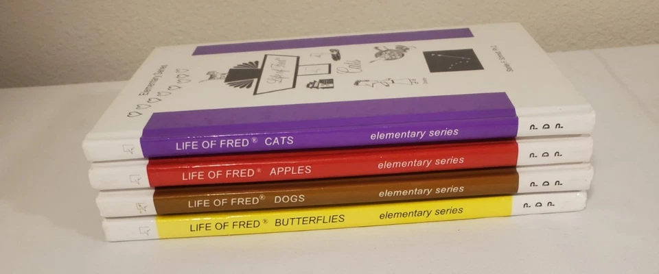 Life of Fred Elementary Series Lot Of 4: Apples, Butterflies, Cats, Dogs - Image 3 of 3