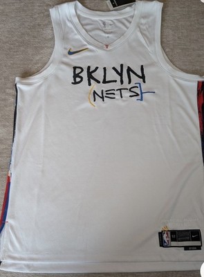 Nike Brooklyn Nets Basquiat City Edition Jersey Men Size Medium