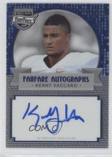 2013 Press Pass Fanfare Blue /149 Kenny Vaccaro #KV Auto 0af