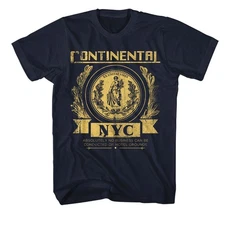 John Wick - Continental NYC - American Classics - Solid Blue Adult Short Sleeve 