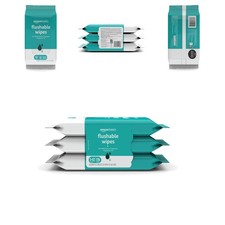 Gentle Biodegradable Wipes for Adults - 126 Count, Flushable  Fragrance-Free