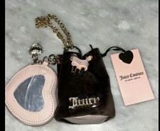 Juicy Couture Mini Brown Drawstring Bucket Ba...