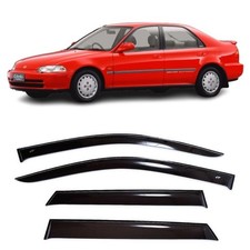 Tape-on Window Visors Rain Guards Fit Honda Civic Ferio 1991-95 Wind Deflectors