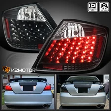 Black Fits 2004-2010 Scion tC LED Tail Lights Brake Lamps Left+Right Pair 04-10