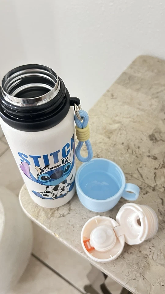 Stitch Cow water Bottle & Cup - Image 2 of 4