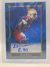 2025 Leaf Metal #SP-KD1 Kam Davis Arm Forces Lava Blue Auto #/12