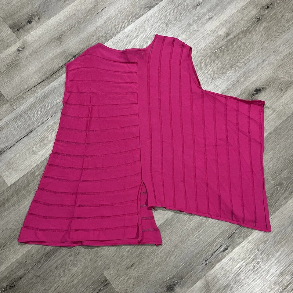 Top Joseph Ribkoff para mujer rosa asimétrico sin mangas talla S/P Foto 2 de 4