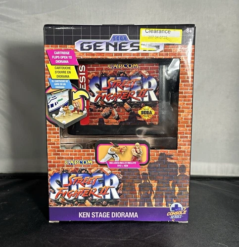 Console Heroes SEGA Genesis Street Fighter II Ken Stage Diorama Flip-Open Cart - product listing photo