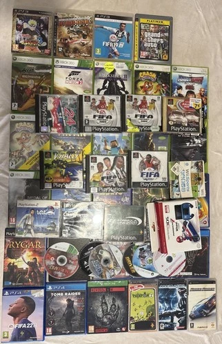 Lot + De 45 Jeux Vidéo PS1 PS2 PS3 PS4 PSP Xbox Xbox 360 One Wii Jeux Promo